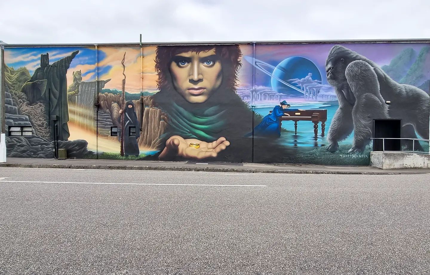 Drove almost by this mural